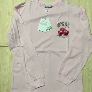 Women’s Ganni Long Sleeve Fruit T-Shirt size Small